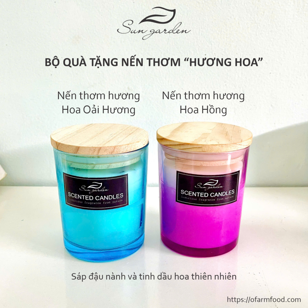 bộ quà tặng nến thơm " hƯƠng hoa"